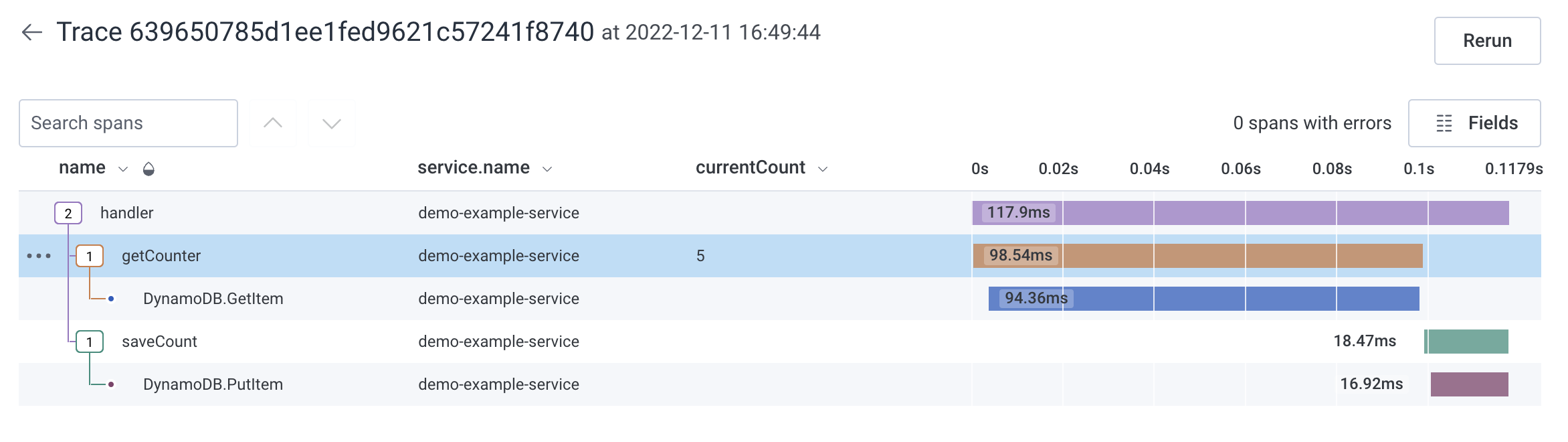 Example Trace